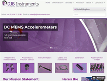 Tablet Screenshot of djbinstruments.com